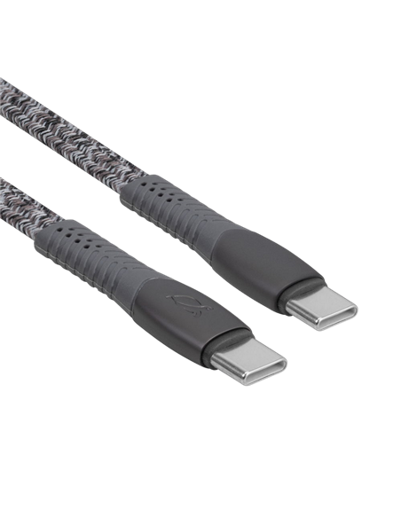 Cable de date Rivacase PS6105, USB Type-C/USB Type-C, 1,2m, Gri