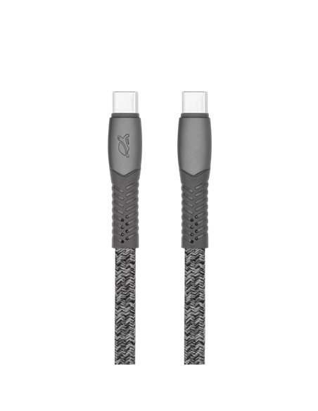Cable de date Rivacase PS6105, USB Type-C/USB Type-C, 1,2m, Gri