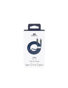 Кабель для зарядки и передачи данных Rivacase PS6105, USB Type-C/USB Type-C, 1,2м, Синий 2