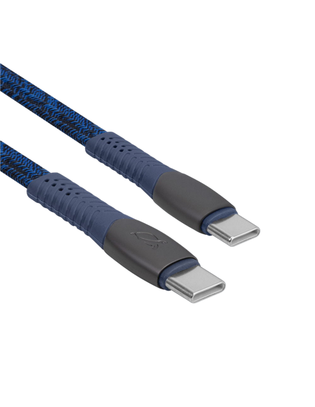 Cablu de încărcare și date Rivacase PS6105, USB Type-C/USB Type-C, 1,2m, Albastru Cablu de încărcare și date Rivacase PS6105, USB Type-C/USB Type-C, 1,2m, Albastru