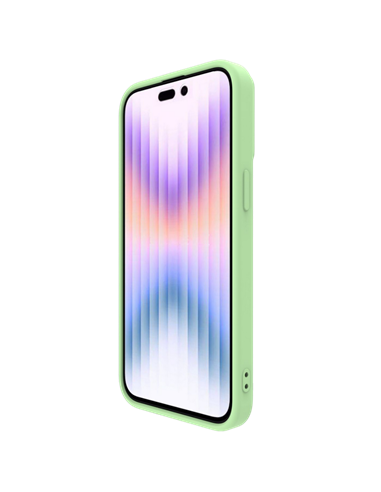 Чехол Nillkin iPhone 15 Pro, CamShield Silky Silicone, Mint Green