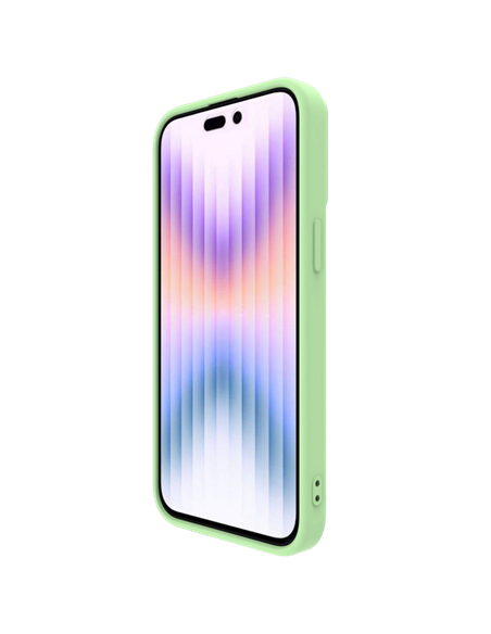 Чехол Nillkin iPhone 15 Pro, CamShield Silky Silicone, Mint Green