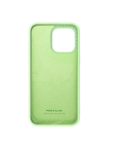 Чехол Nillkin iPhone 15 Pro, CamShield Silky Silicone, Mint Green