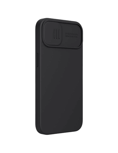 Чехол Nillkin iPhone 15 Plus, CamShield Silky Silicone, Elegant Black