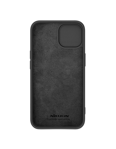 Чехол Nillkin iPhone 15 Plus, CamShield Silky Silicone, Elegant Black
