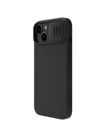 Чехол Nillkin iPhone 15 Plus, CamShield Silky Silicone, Elegant Black