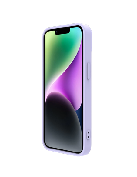 Husă Nillkin iPhone 15 Plus, CamShield Silky Silicone, Misty Purple