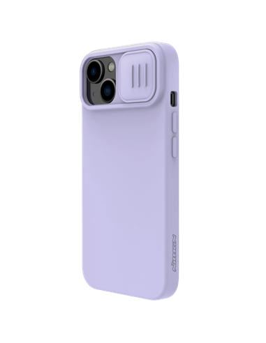 Чехол Nillkin iPhone 15 Plus, CamShield Silky Silicone, Misty Purple