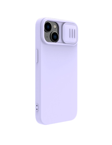 Чехол Nillkin iPhone 15 Plus, CamShield Silky Silicone, Misty Purple