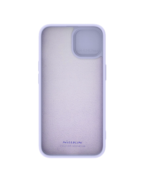 Husă Nillkin iPhone 15 Plus, CamShield Silky Silicone, Misty Purple