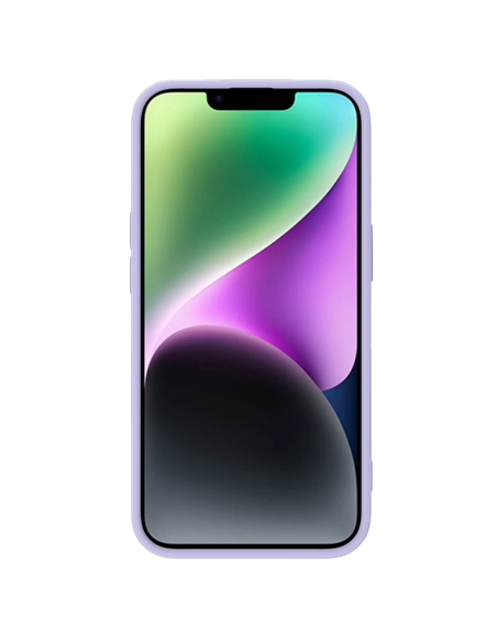 Husă Nillkin iPhone 15 Plus, CamShield Silky Silicone, Misty Purple