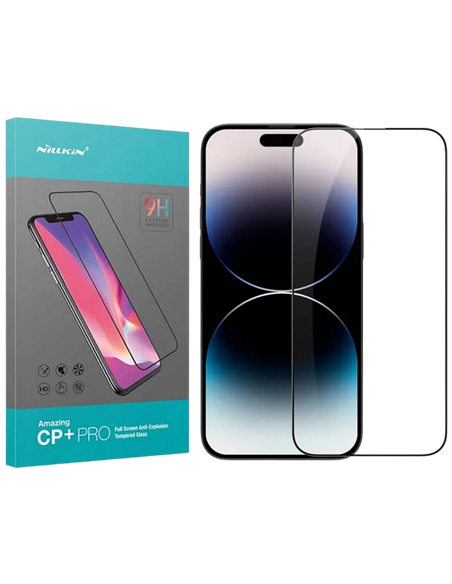 Защитное стекло Nillkin iPhone 15 Pro Max CP+ pro, Чёрный