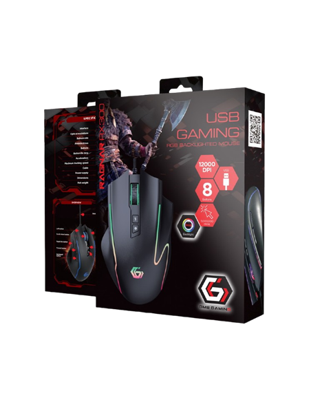 Игровая мышь Gembird RAGNAR-RX300, Чёрный