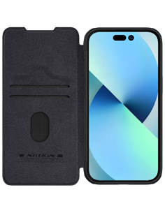 Чехол книжка Nillkin iPhone 15 - Qin Pro, Чёрный