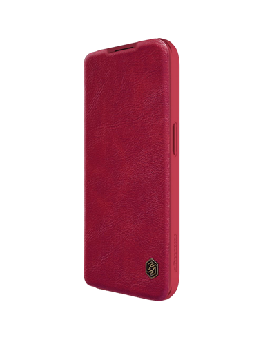 Чехол книжка Nillkin iPhone 15 Pro - Qin Pro, Красный