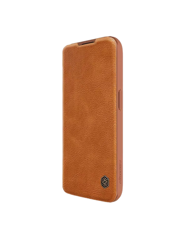 Чехол книжка Nillkin iPhone 15 Pro Max - Qin Pro, Коричневый