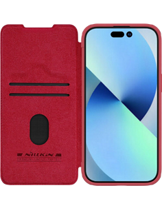Чехол книжка Nillkin iPhone 15 Pro Max - Qin Pro, Красный
