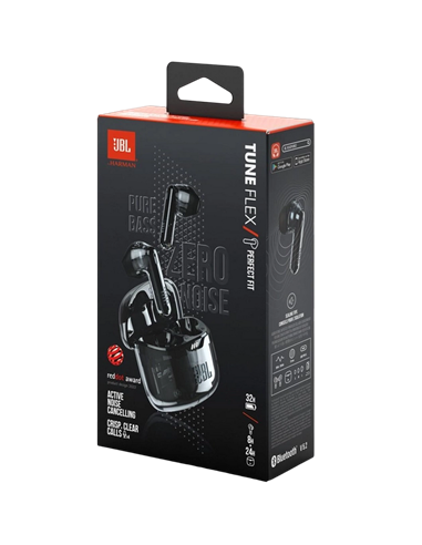 Наушники JBL Tune Flex Ghost Edition, Чёрный