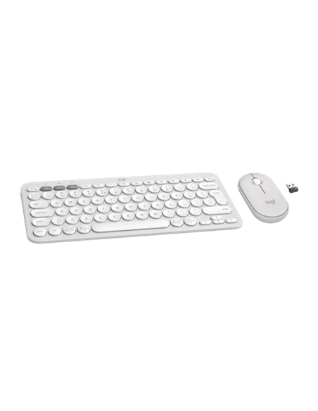 Клавиатура и мышь Logitech Pebble 2 Combo, Беспроводное, Белый