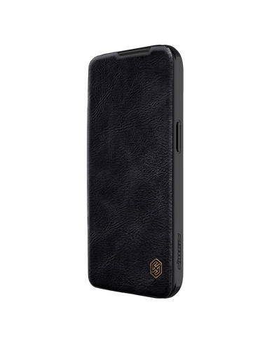 Husă tip carte Nillkin iPhone 15 Plus - Qin Pro, Negru