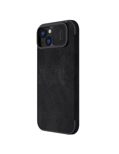 Husă tip carte Nillkin iPhone 15 Plus - Qin Pro, Negru