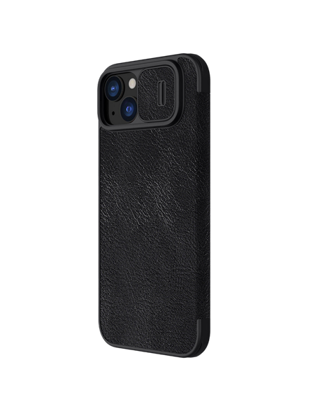 Husă tip carte Nillkin iPhone 15 Plus - Qin Pro, Negru Husă tip carte Nillkin iPhone 15 Plus - Qin Pro, Negru