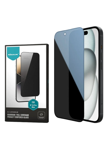 Защитное стекло Nillkin iPhone 15 Guardian Full coverage privacy, Чёрный