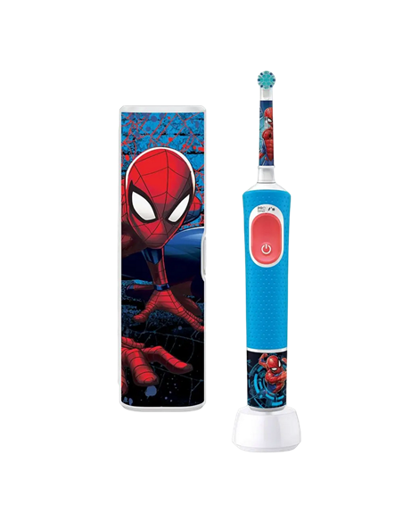 Periuță de dinți electrică Braun Kids Vitality PRO D103 Spiderman, Albastru