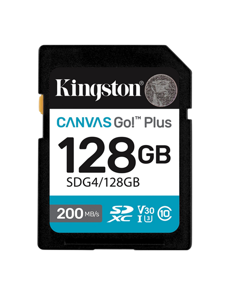 Карта памяти Kingston Canvas Go! Plus, 128Гб (SDG4/128GB)