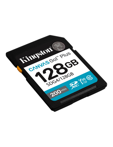 Карта памяти Kingston Canvas Go! Plus, 128Гб (SDG4/128GB)