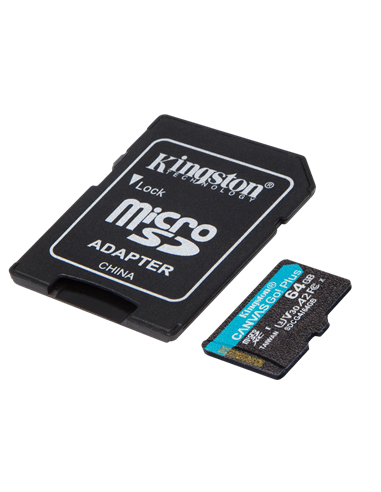 Карта памяти Kingston Canvas Go! Plus, 64Гб (SDCG4/64GB)