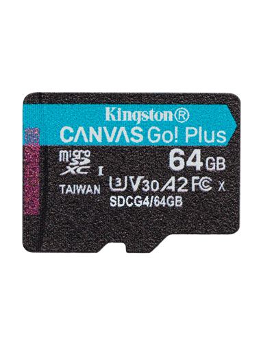 Карта памяти Kingston Canvas Go! Plus, 64Гб (SDCG4/64GB)