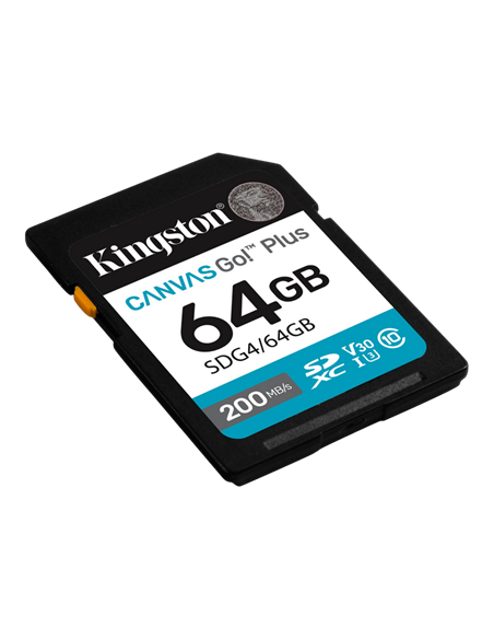 Карта памяти Kingston Canvas Go! Plus, 64Гб (SDG4/64GB)