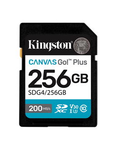 Карта памяти Kingston Canvas Go! Plus, 256Гб (SDG4/256GB)