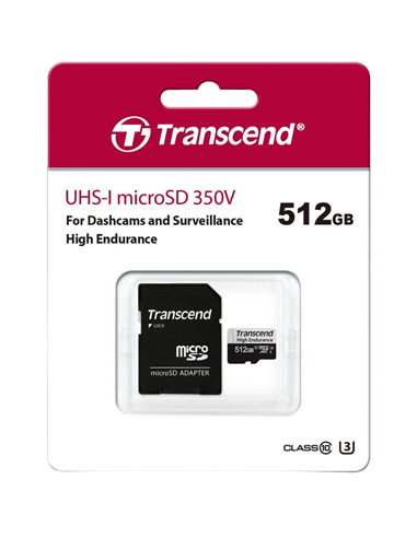 Карта памяти Transcend microSDXC 350V, 512Гб (TS512GUSD350V)