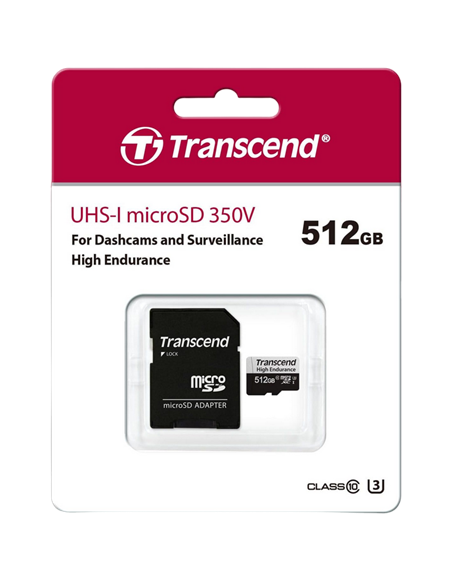 Карта памяти Transcend microSDXC 350V, 512Гб (TS512GUSD350V)