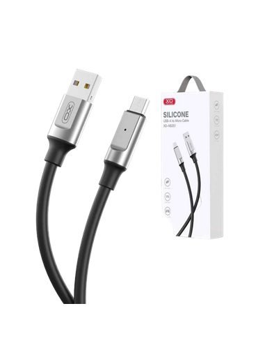 Кабель для передачи данных XO NB251, USB Type-A/micro-USB, 1м, Чёрный