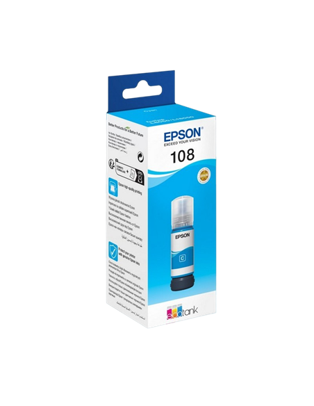 Recipient de cerneală Epson 108 EcoTank, 70ml, Cyan