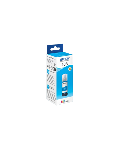 Recipient de cerneală Epson 108 EcoTank, 70ml, Cyan