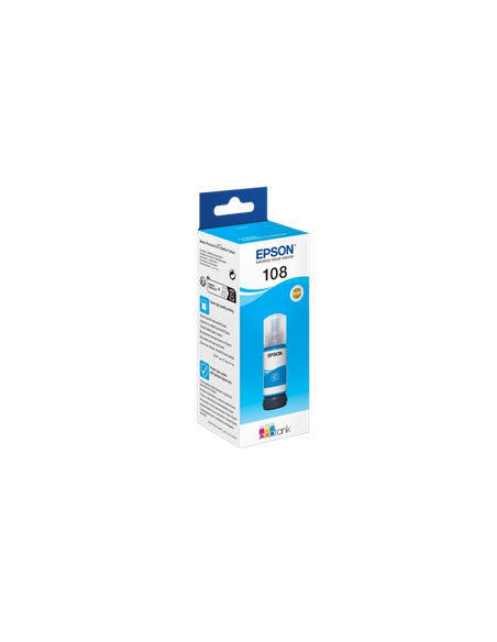 Recipient de cerneală Epson 108 EcoTank, 70ml, Cyan