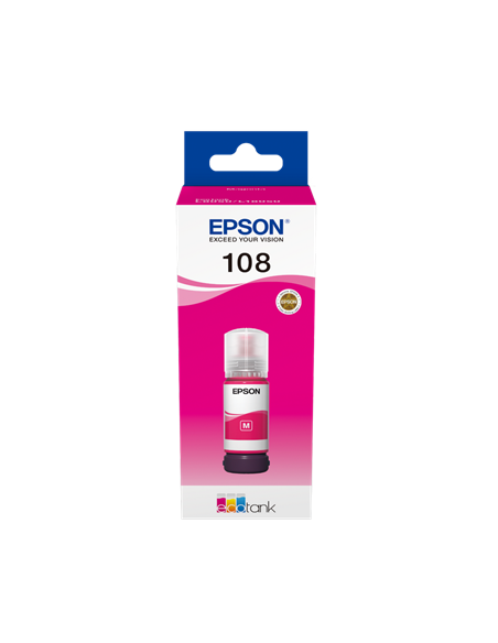 Контейнер с чернилами Epson 108 EcoTank, 70мл, Пурпурный