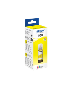 Контейнер с чернилами Epson 108 EcoTank, 70мл, Жёлтый 2