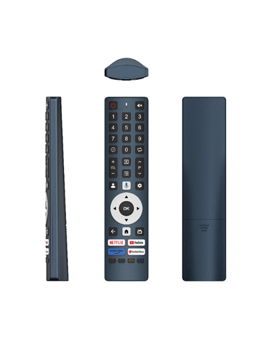 55" LED SMART Телевизор OZON U55Z8000R, 3840x2160 4K UHD, Android TV, Чёрный