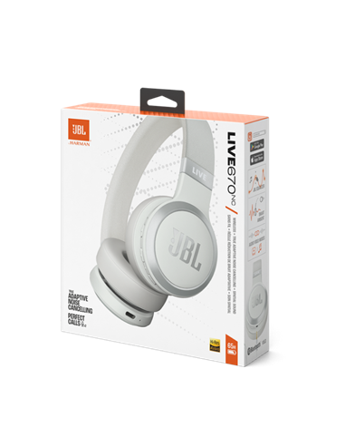 Căști JBL LIVE670NC, Alb