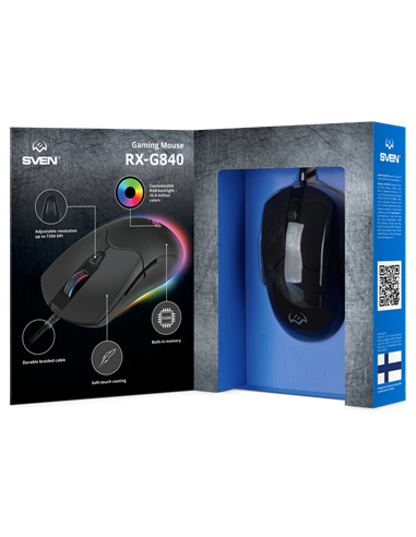 Игровая мышь SVEN RX-G840, Чёрный