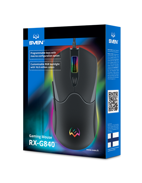 Игровая мышь SVEN RX-G840, Чёрный Игровая мышь SVEN RX-G840, Чёрный