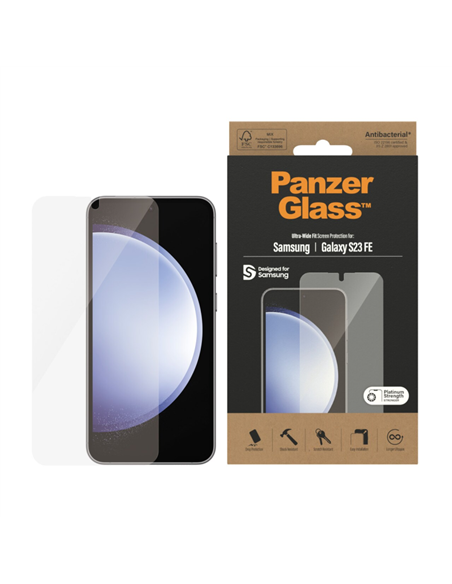 Защитное стекло PanzerGlass SAFE. Ultra-Wide Fit Samsung Galaxy S23 FE, Прозрачный