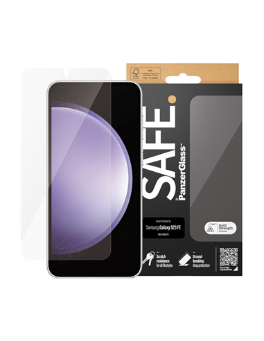 Защитное стекло PanzerGlass SAFE. Ultra-Wide Fit Samsung Galaxy S23 FE, Прозрачный