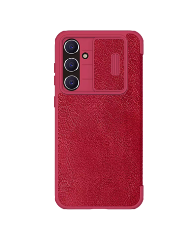 Husă tip carte Nillkin Samsung Galaxy S23 FE Qin Pro, Roșu