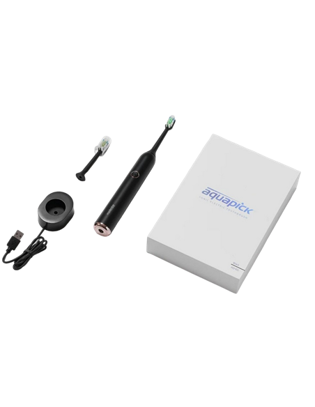 Электрическая звуковая зубная щетка Aquapick AQ 102, Чёрный